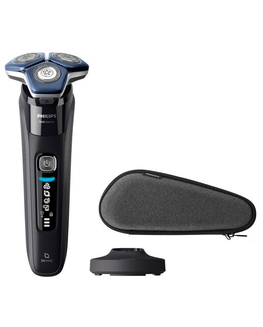 Imagem 0 de Máquina de Barbear Philips Serie 7000 S7886/35 Uso Seco e Molhado com Suporte de Garga e Bolsa e Autonomia 60 Minutos