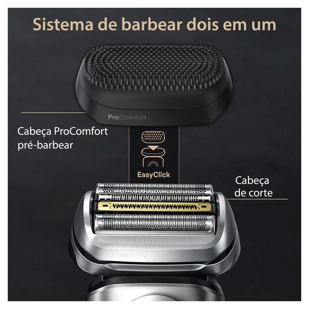 Máquina de Barbear Braun Series 9 Pro+ 9597cc ProComfort com Centro de Limpeza SmartCare - Prateado Prateado-5