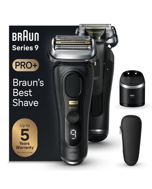 Máquina de Barbear Elétrica Braun Series 9 Pro+ 9560cc com Centro de Limpeza SmartCare - Autonomia 60 min - Preto Preto-1