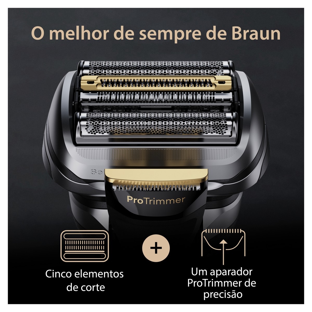 Máquina de Barbear Elétrica Braun Series 9 Pro+ 9560cc com Centro de Limpeza SmartCare - Autonomia 60 min - Preto Preto-5