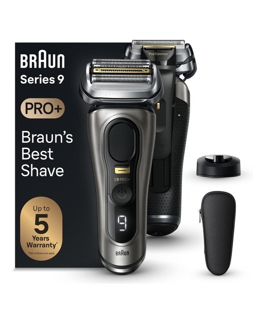 Máquina de Barbear Elétrica Braun Series 9 Pro+ 9515s com Base de Carregamento - Cinzento Cinzento-1