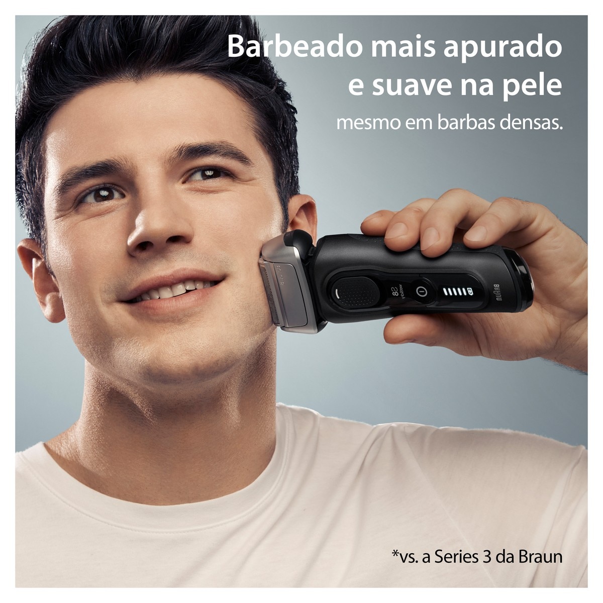Máquina de Barbear Elétrica Braun Series 8 8510s com Base de Carregamento - Preto Preto-3