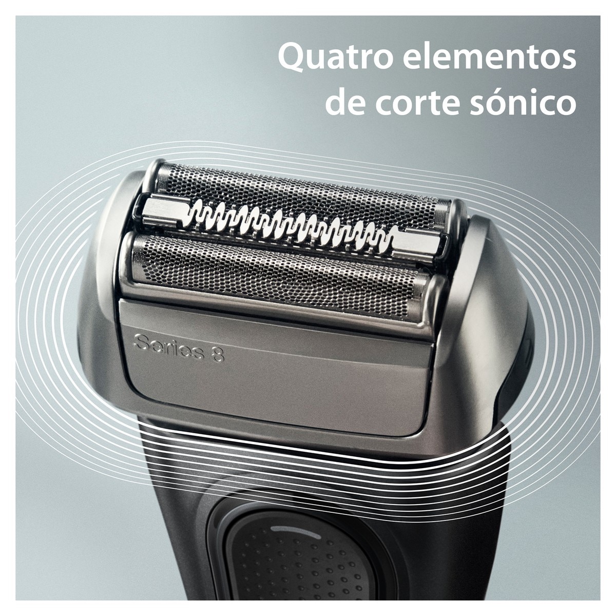 Máquina de Barbear Elétrica Braun Series 8 8510s com Base de Carregamento - Preto Preto-5