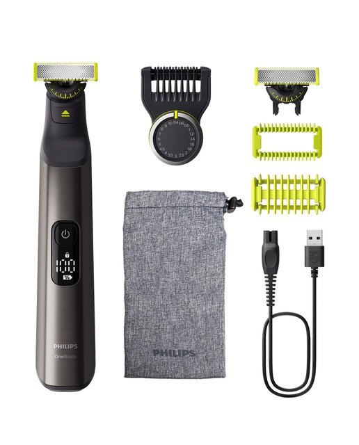 Imagem 0 de Máquina de Barbear Philips QP6552/15 OneBlade Pro 360, Rosto e Corpo, Húmido e Seco, 20 Comprimentos e de 120 min.