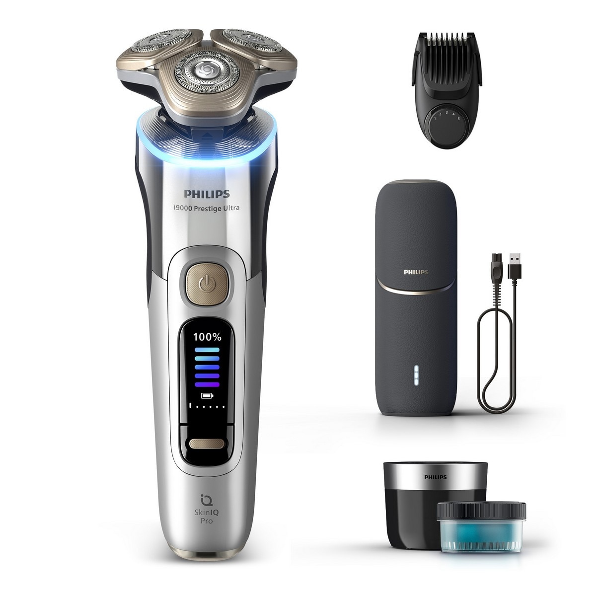 Imagem 0 de Máquina de Barbear Philips i9000 Prestige Ultra XP9404/46 com Autonomia 60 min, Bateria