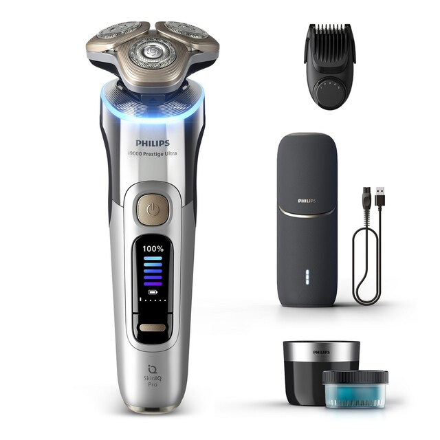 Imagem 0 de Máquina de Barbear Philips i9000 Prestige Ultra XP9404/46 com Autonomia 60 min, Bateria