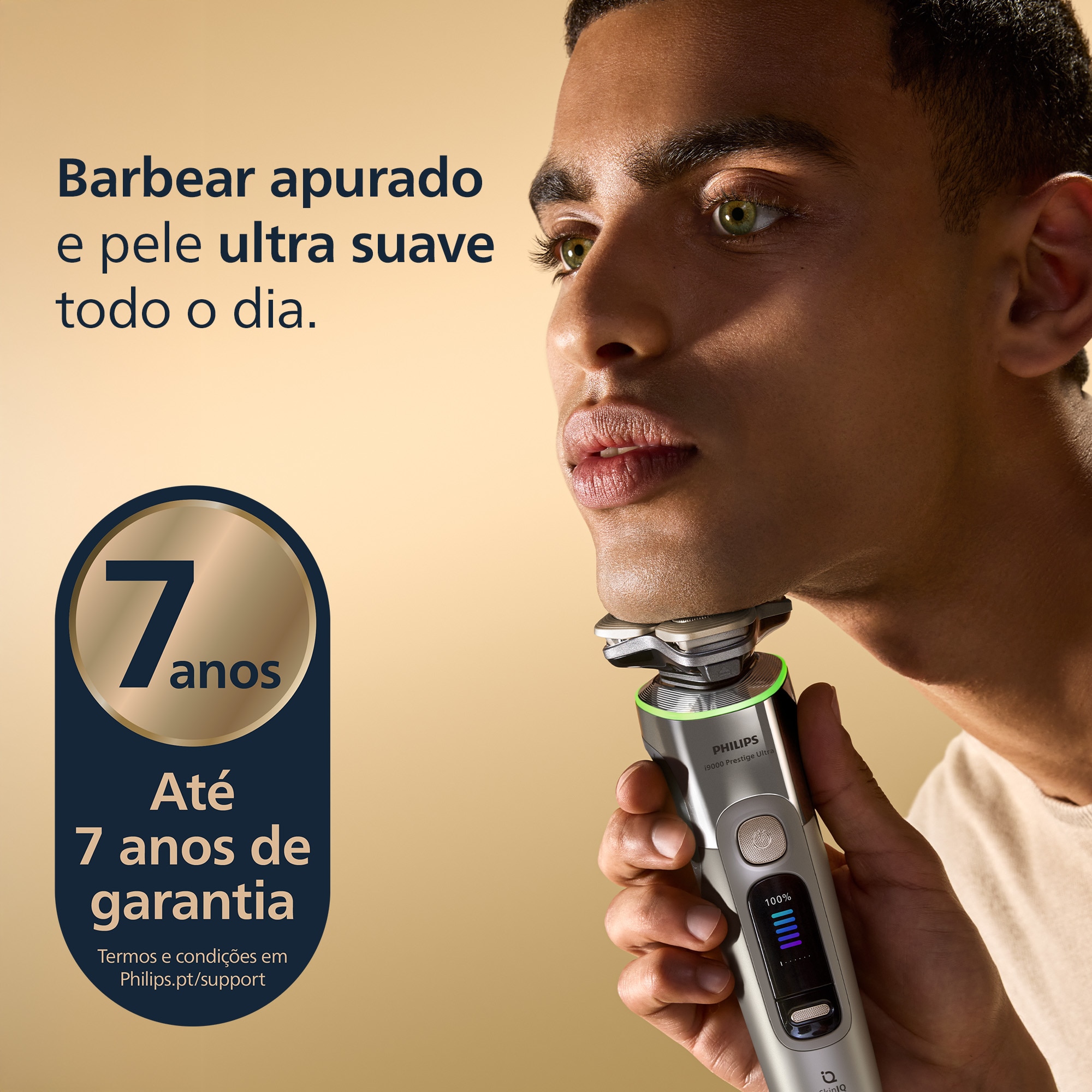 Máquina de Barbear Philips XP9404/46 i9000 Prestige Ultra com Autonomia 60 min, Bateria 3