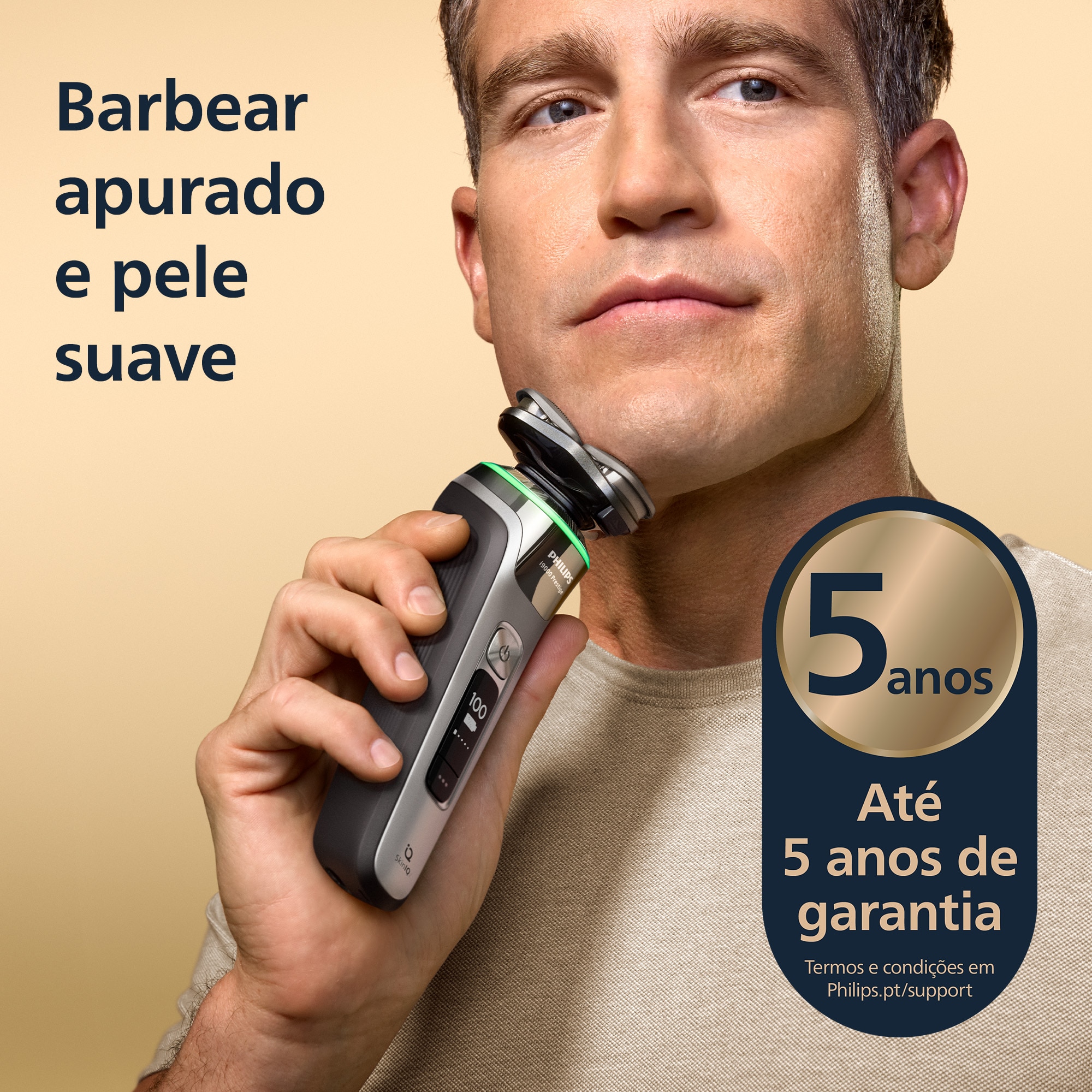 Máquina de Barbear Philips XP9204/30 i9000 Prestige a Seco ou Molhado, Base do Carregador, Estojo de Viagem e Centro de Limpeza 3