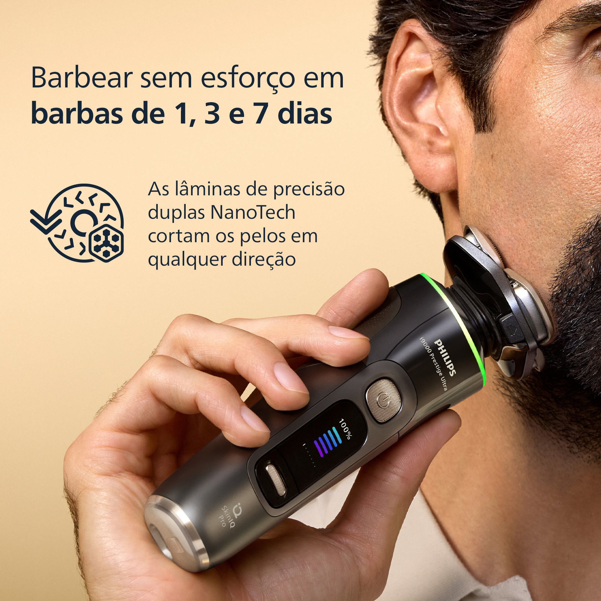 Máquina de Barbear Elétrica Philips XP9402/31 i9000 Prestige Ultra, 5 Modos de Barbear, Base de Carregamento e Estojo de Viagem 6