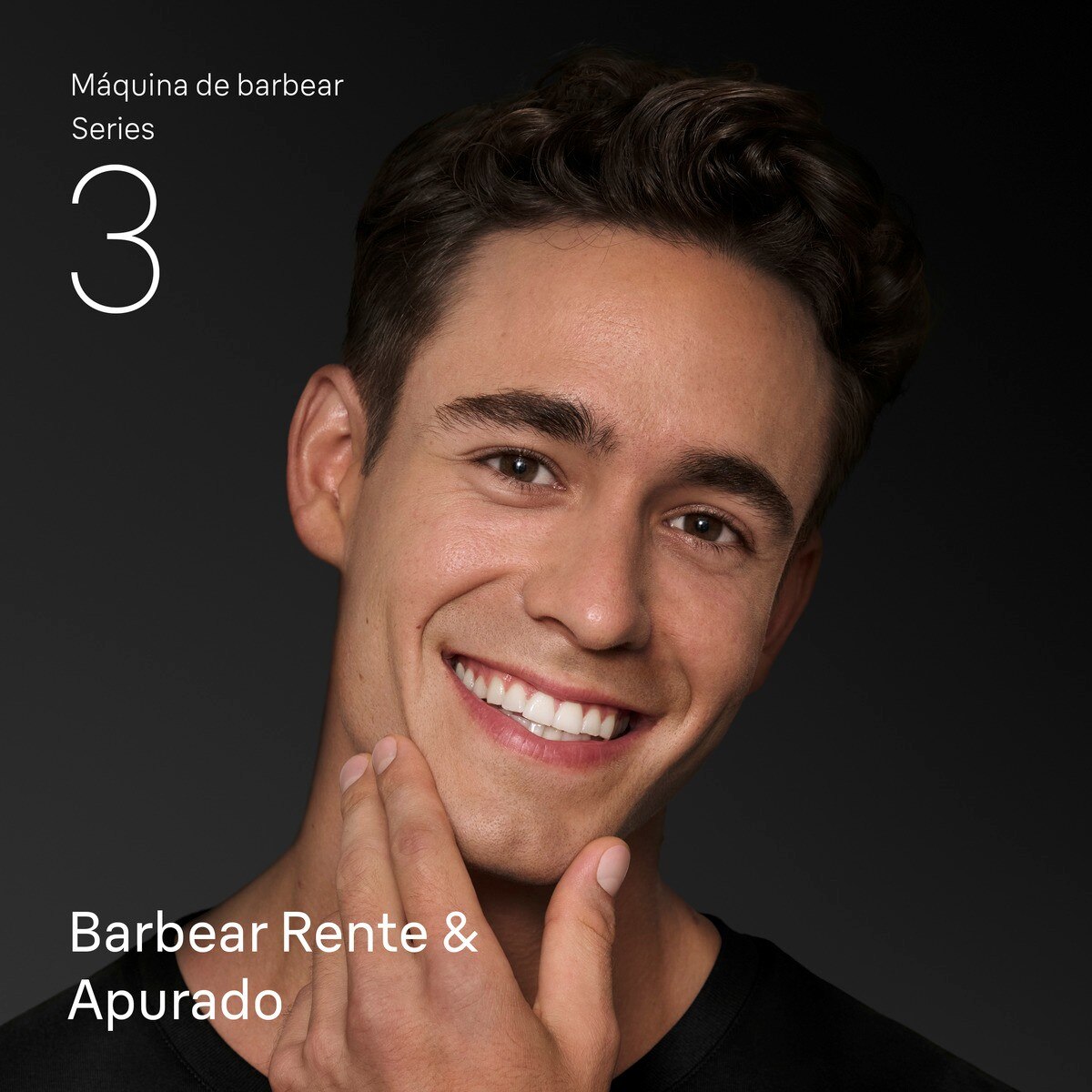 Máquina de Barbear Elétrica Braun 80828671 Série 3 Homem 300S - Preto Preto-2