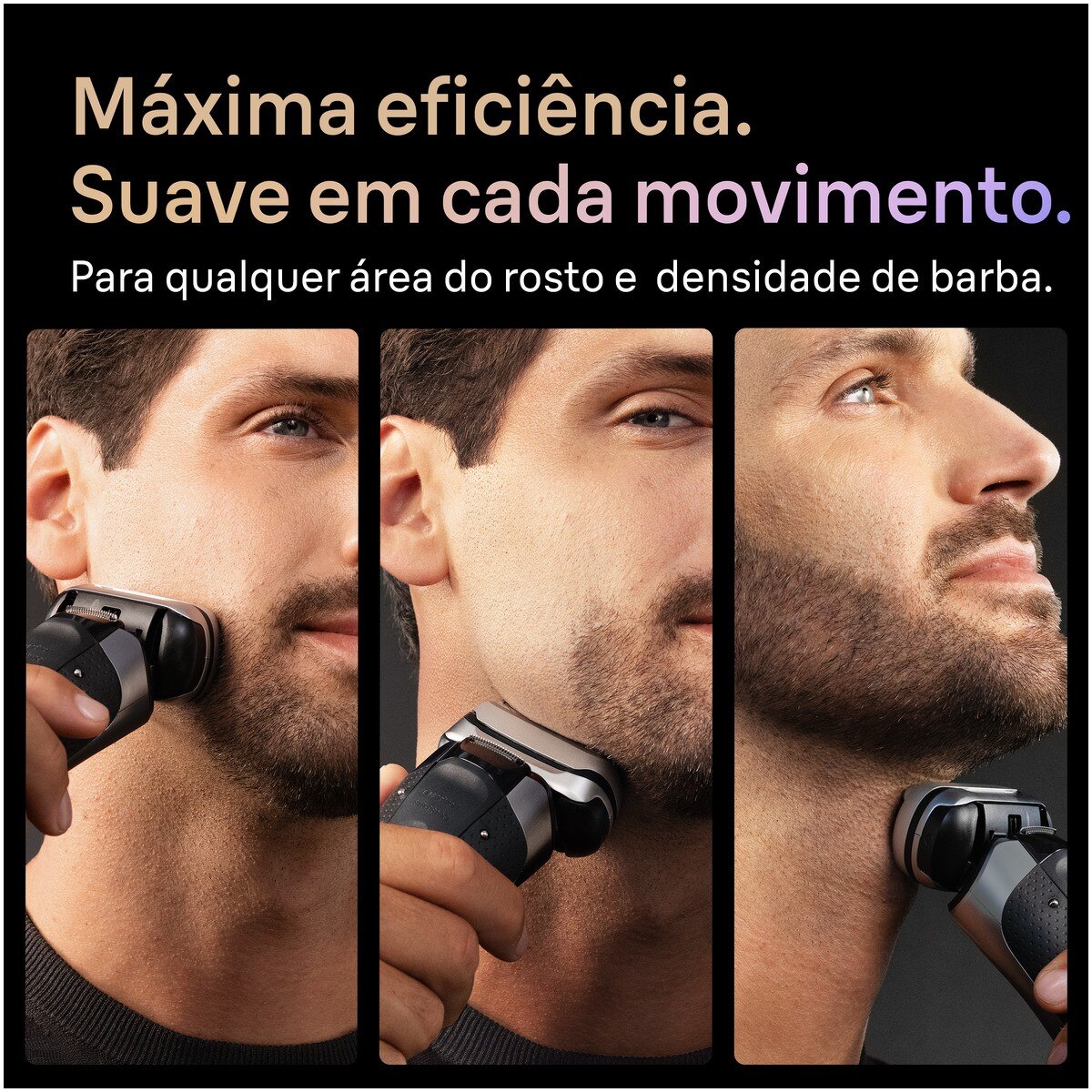 Máquina de Barbear Braun Pro+ 9655 CC Autonomia de 60 min, Recarregável - Cinzento Cinzento-3