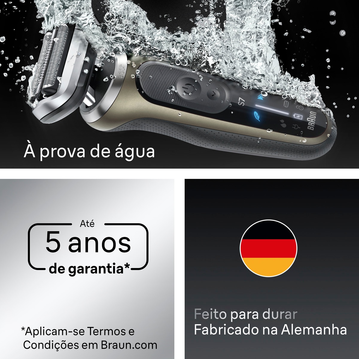 Máquina de Barbear Braun Series 7 72-C7200CC com Autonomia 60 min, Recarregável 6