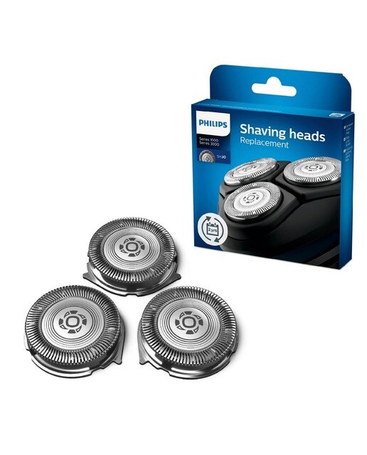 Lâminas para Máquinas de Barbear Philips SH30/50 (X5000, S3000, X3000, S1000) Inox-1