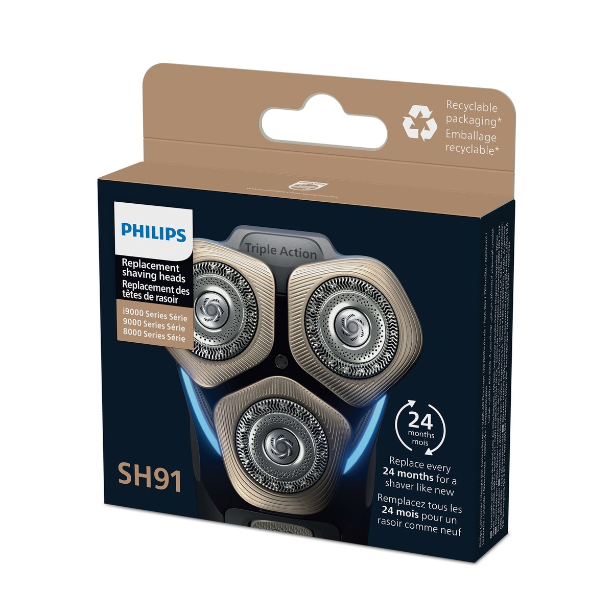 Lâminas para Máquinas de Barbear Philips SH91/50  (S8000, S9000, Prestige Next Generation) 7