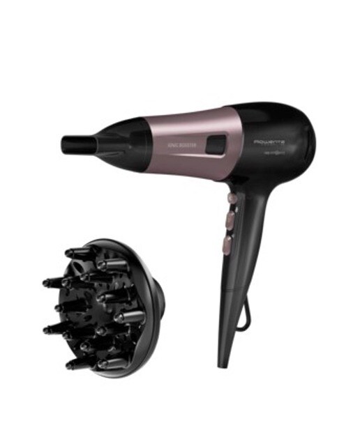 Imagem 0 de Secador de Cabelo Rowenta CV5940F0 Premium Care Powerline de 2400 W - Preto e Rosa