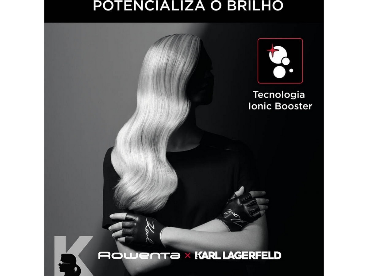 Secador de Cabelo Rowenta CV591LF0 Powerline Karl Lagerfeld de 2100 W e 3 Níveis de Temperatura - Preto e Vermelho Preto / Vermelho-5