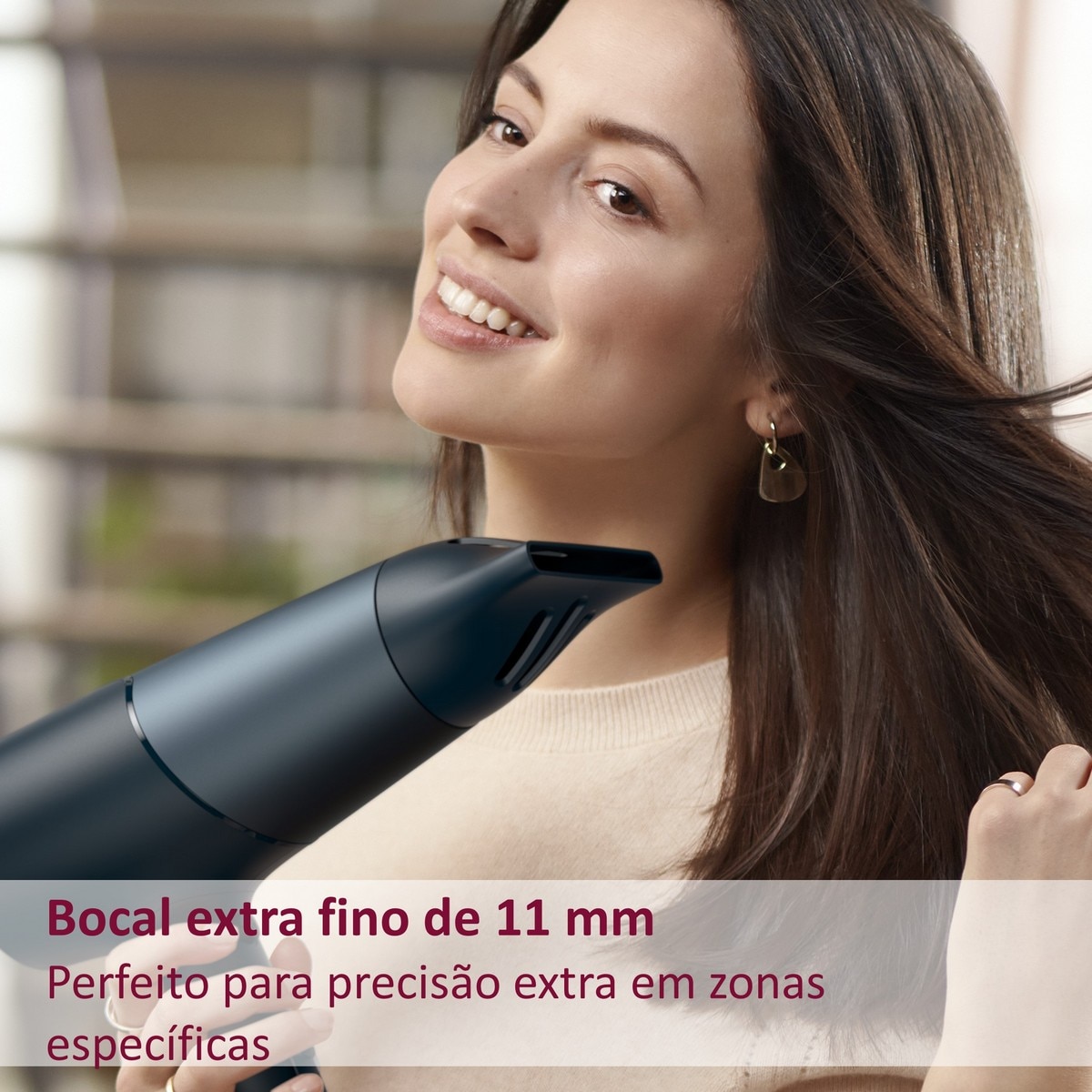 Secador de Cabelo Philips BHD512/20 de 2300 W e 3 Níveis de Temperatura - Azul Azul-4