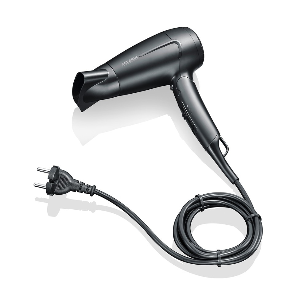 Secador de Cabelo Severin HT0159 de Viagem de 1600 W - Preto Preto-2