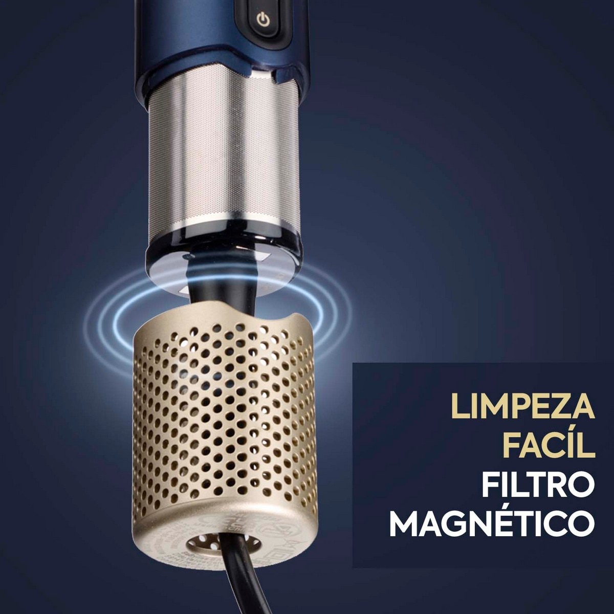 Secador e Alisador de Cabelo Styler BaByliss Air Wand Special Edition com Difusor Cerâmico Azul-6