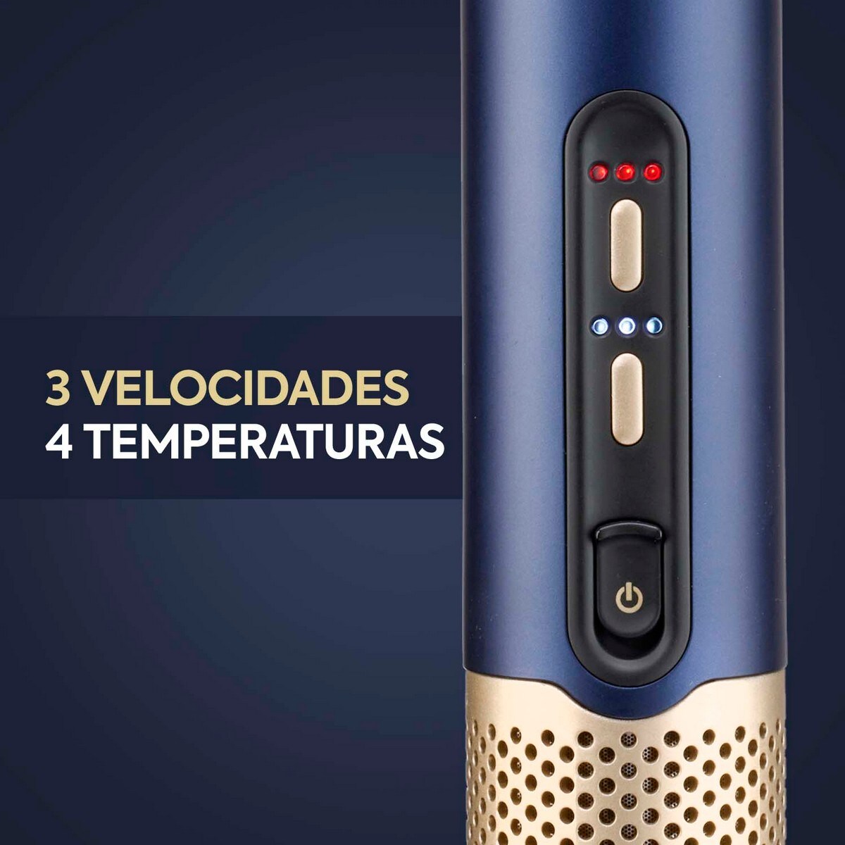 Secador e Alisador de Cabelo Styler BaByliss Air Wand Special Edition com Difusor Cerâmico Azul-7