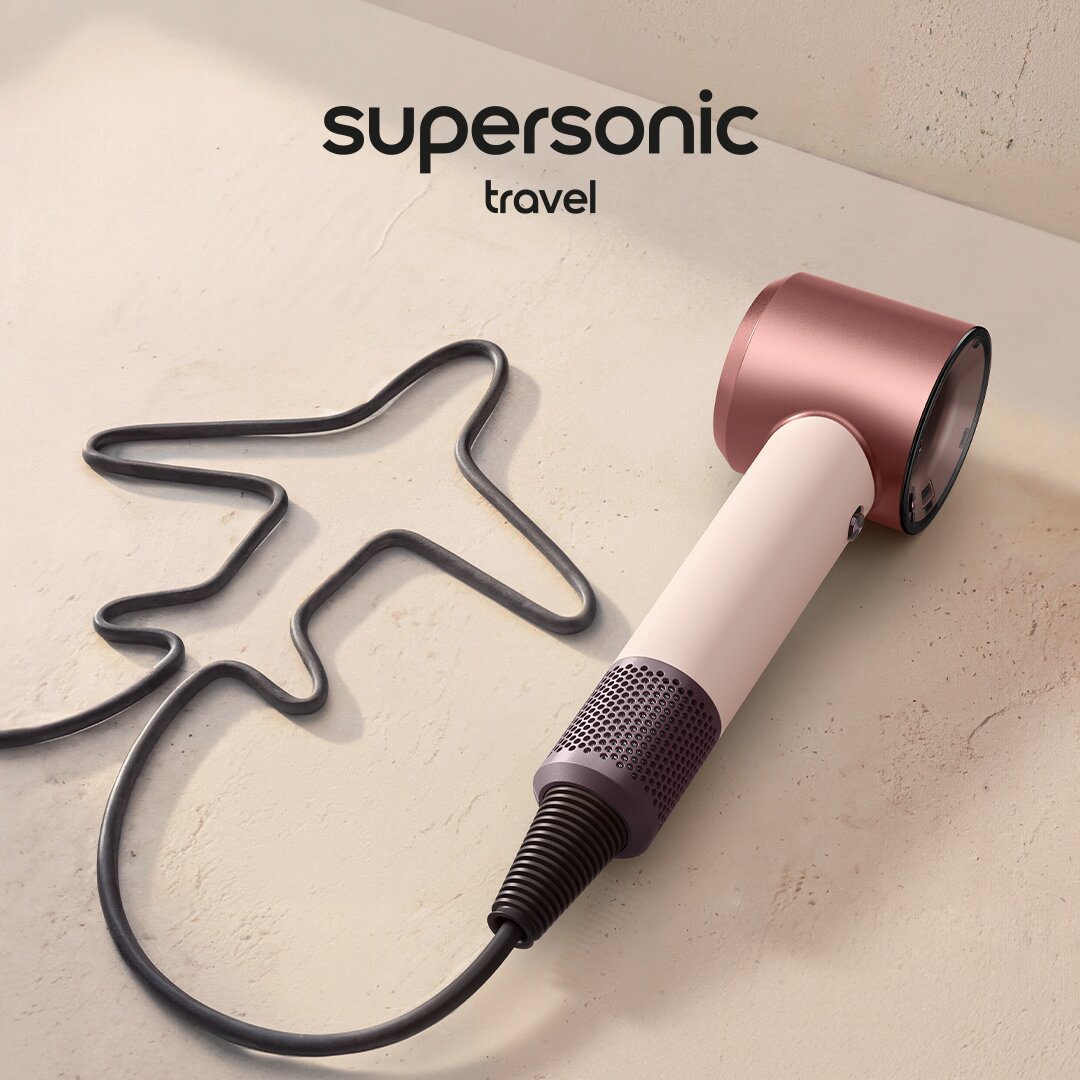 Secador de Cabelo Dyson Supersonic™ Travel, 32% Mais Pequeno, 25% Mais Leve, o Mesmo Desempenho Rosa-3