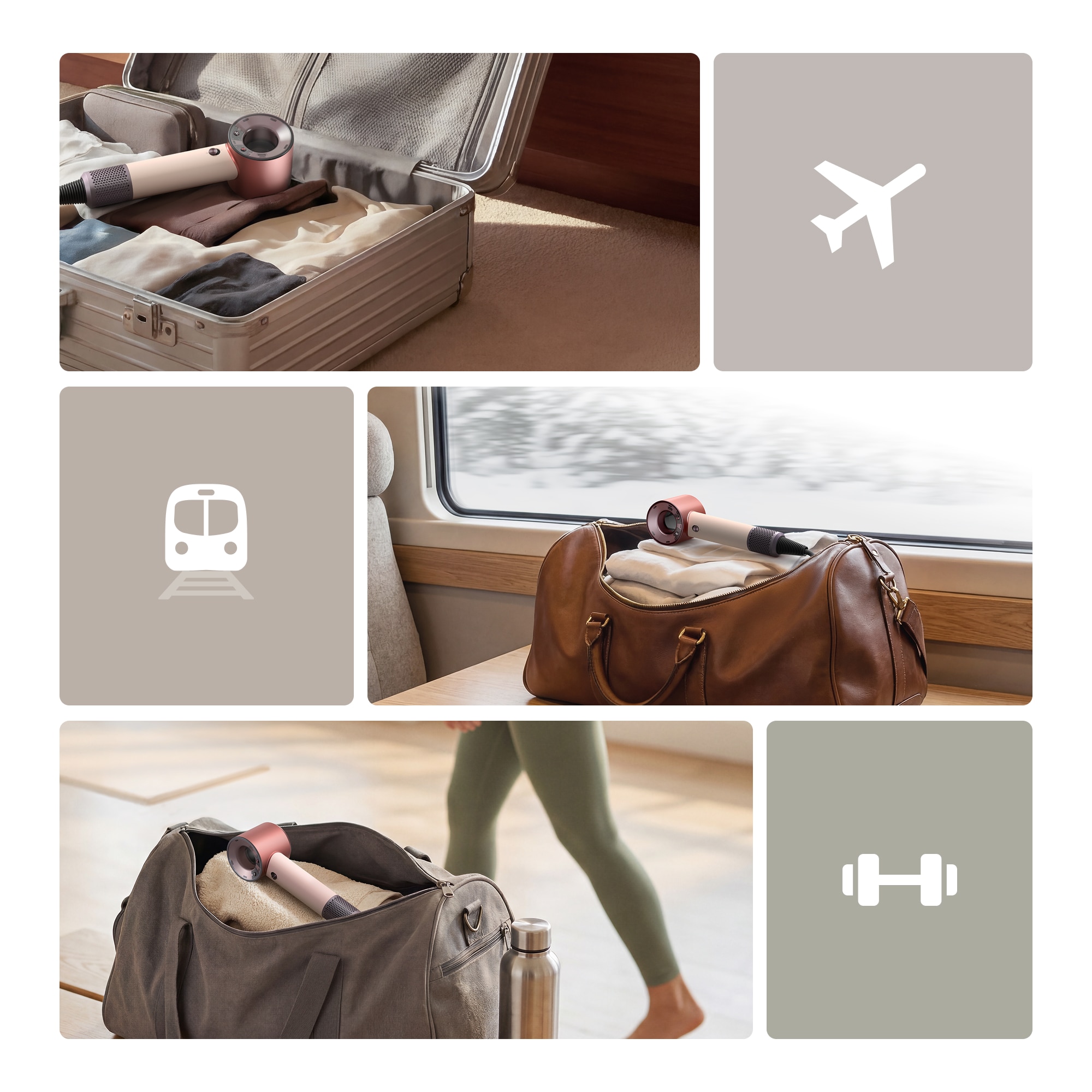 Secador de Cabelo Dyson Supersonic™ Travel, 32% Mais Pequeno, 25% Mais Leve, o Mesmo Desempenho Rosa-6