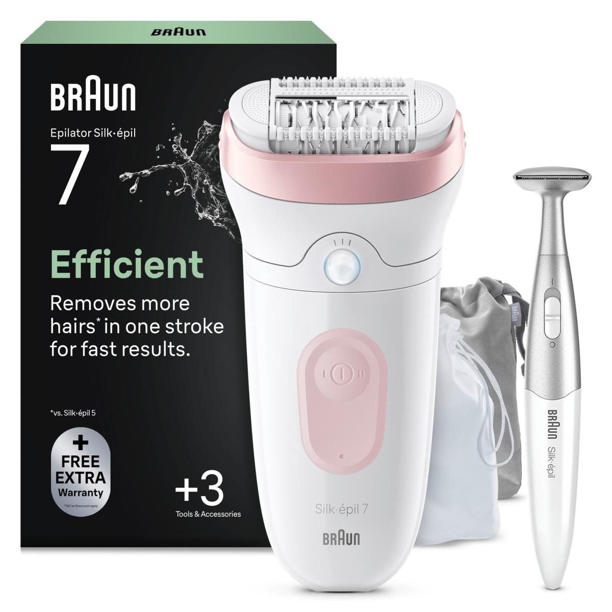 Imagem 0 de Depiladora de Arranque Braun Silk-épil 7, sem Fios, Utilização em Seco e Húmido