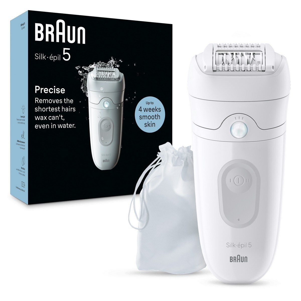 Depiladora de Arranque Braun Silk Epil S5 SE5-011 Solo Multi-zonas, Recarregável - Branco e Cinzento Branco / Cinzento-2