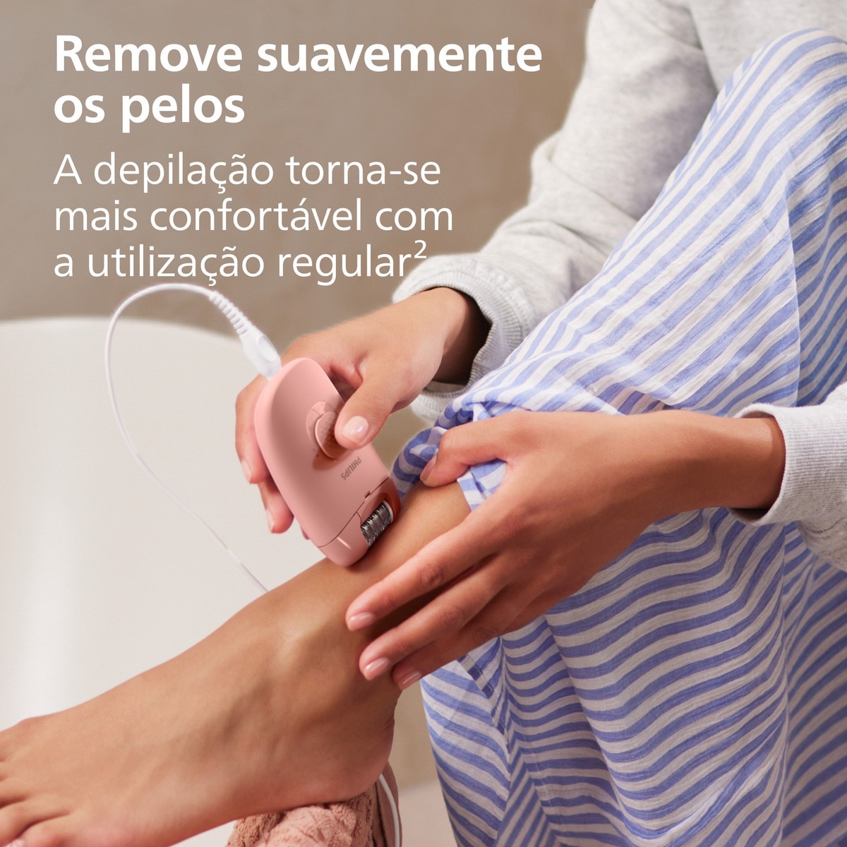 Depiladora de Arranque Philips Epilator Series 2000 BRE227/00 com Cabo 4