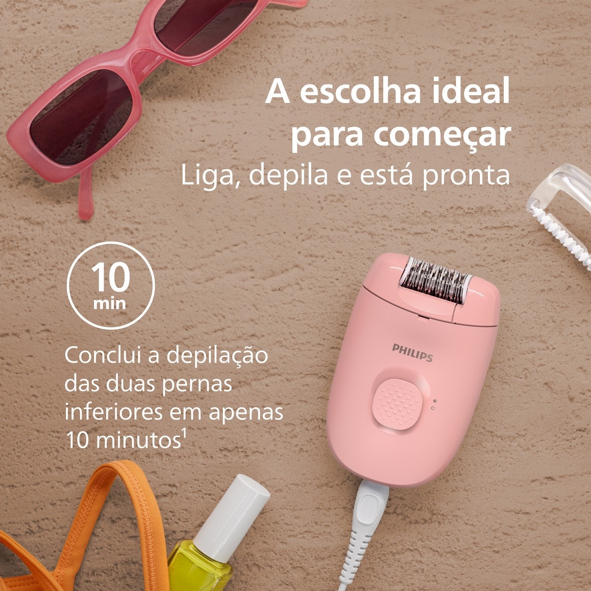 Depiladora de Arranque Philips Epilator Series 2000 BRE227/00 com Cabo 6