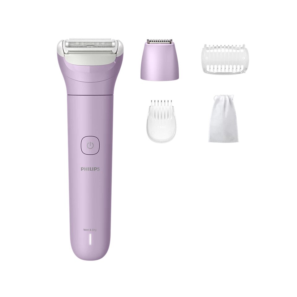 Imagem 0 de Depiladora de Corte Philips Lady Shaver Series 6000 Wet & Dry BRL138/00 sem Cabo - Púrpura