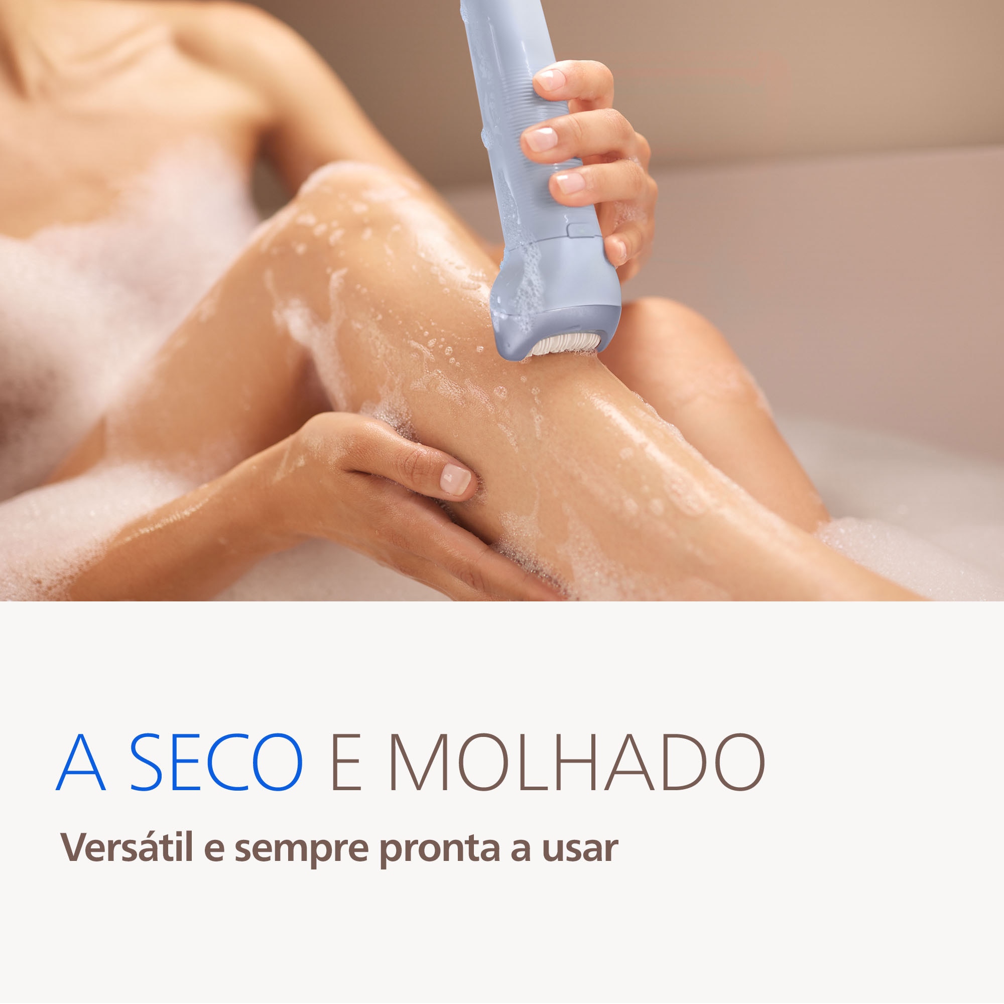 Depiladora de Arranque Philips S8000, BRE708/00, Utilização a Seco ou Molhado, com luz LED 360°, 60 min de Autonomia Azul-5