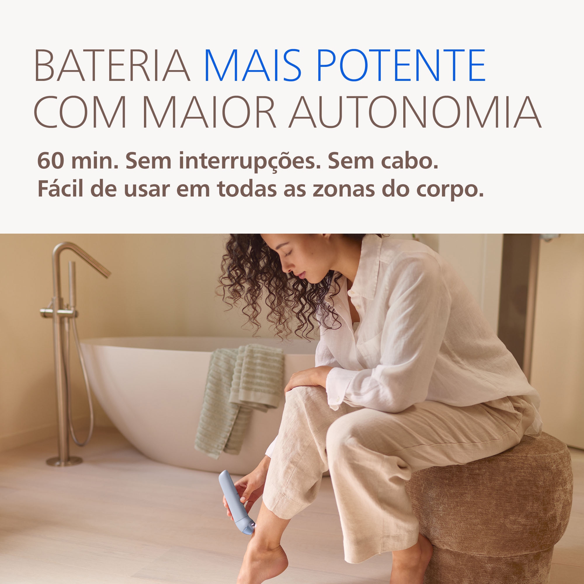 Depiladora de Arranque Philips S8000, BRE708/00, Utilização a Seco ou Molhado, com luz LED 360°, 60 min de Autonomia Azul-6