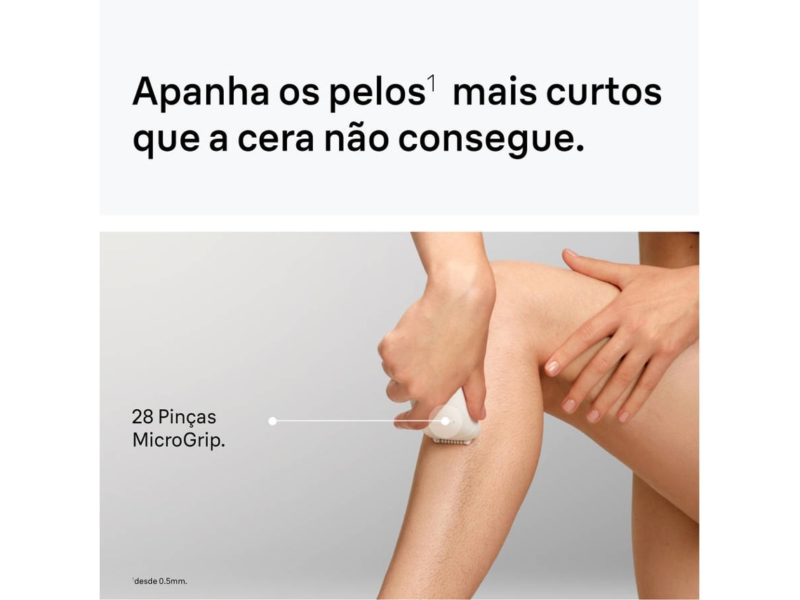 Depiladora de Arranque Braun Silk·épil 5 SE5-030 Wet & Dry para Corpo com Cabeça de Corte e Pente Aparador - Branco e Rosa Rosa-3