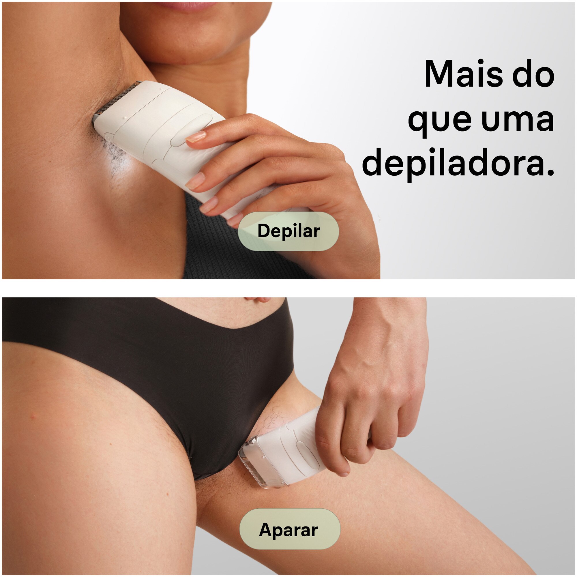 Depiladora de Arranque Braun Silk·épil 7 SE7-041 Wet & Dry para Corpo com Cabeça de Corte e Pente Aparador - Cinzento e Prateado Prata-6