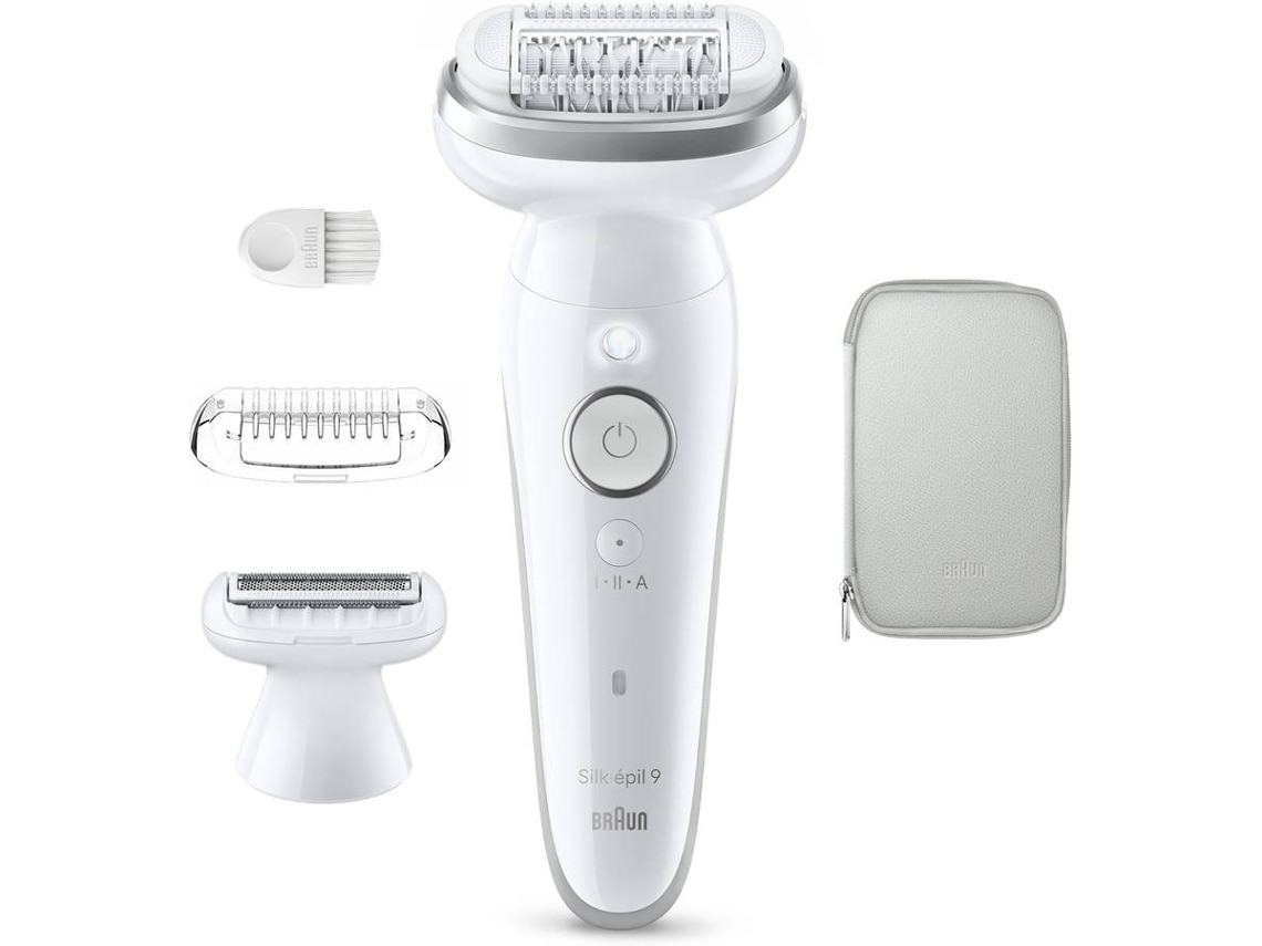 Depiladora de Arranque Braun Silk·épil 9 Flex SE9-030 3D Wet & Dry para Corpo com Cabeça Flexível - Branco e Dourado Dourado-2