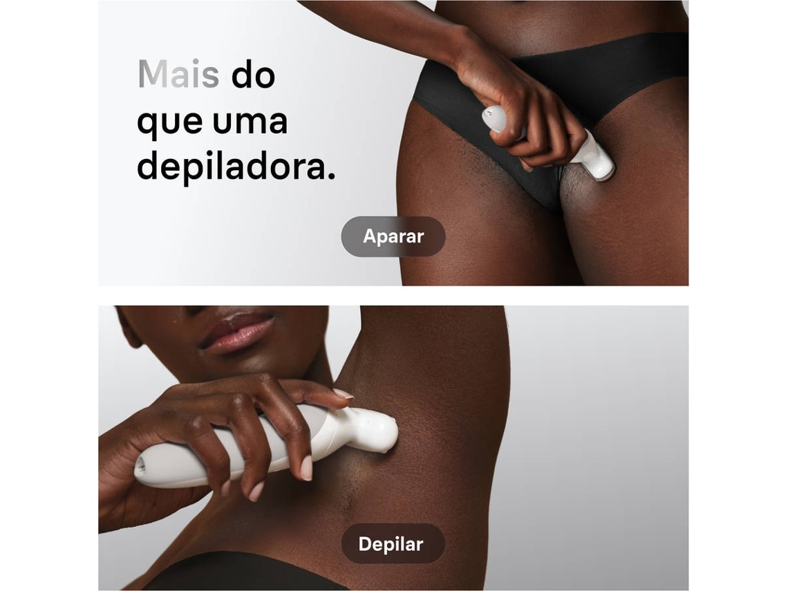 Depiladora de Arranque Braun Silk·épil 9 Flex SE9-030 3D Wet & Dry para Corpo com Cabeça Flexível - Branco e Dourado Dourado-6