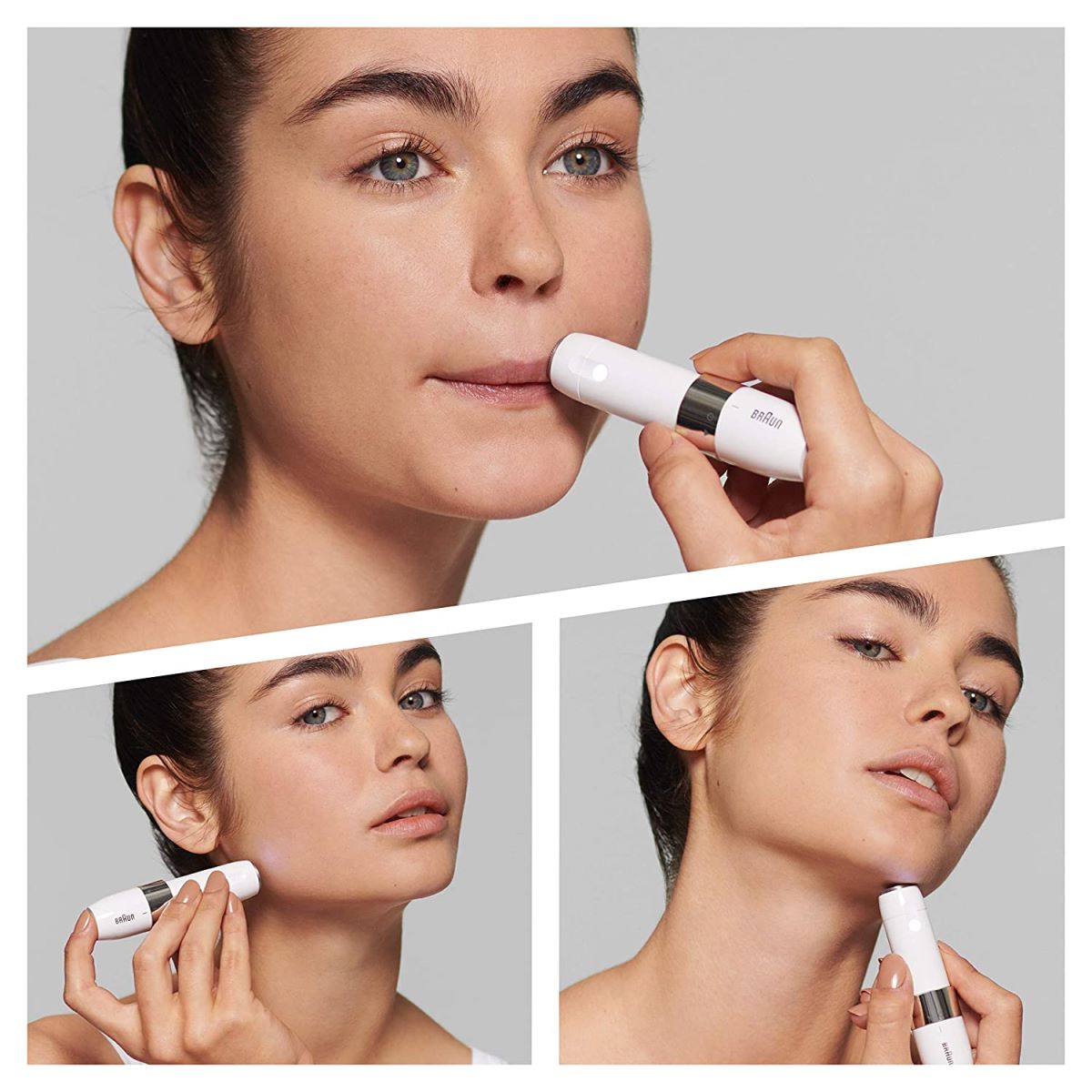 Depiladora Facial de Corte Braun FS1000 - Branco Branco-3