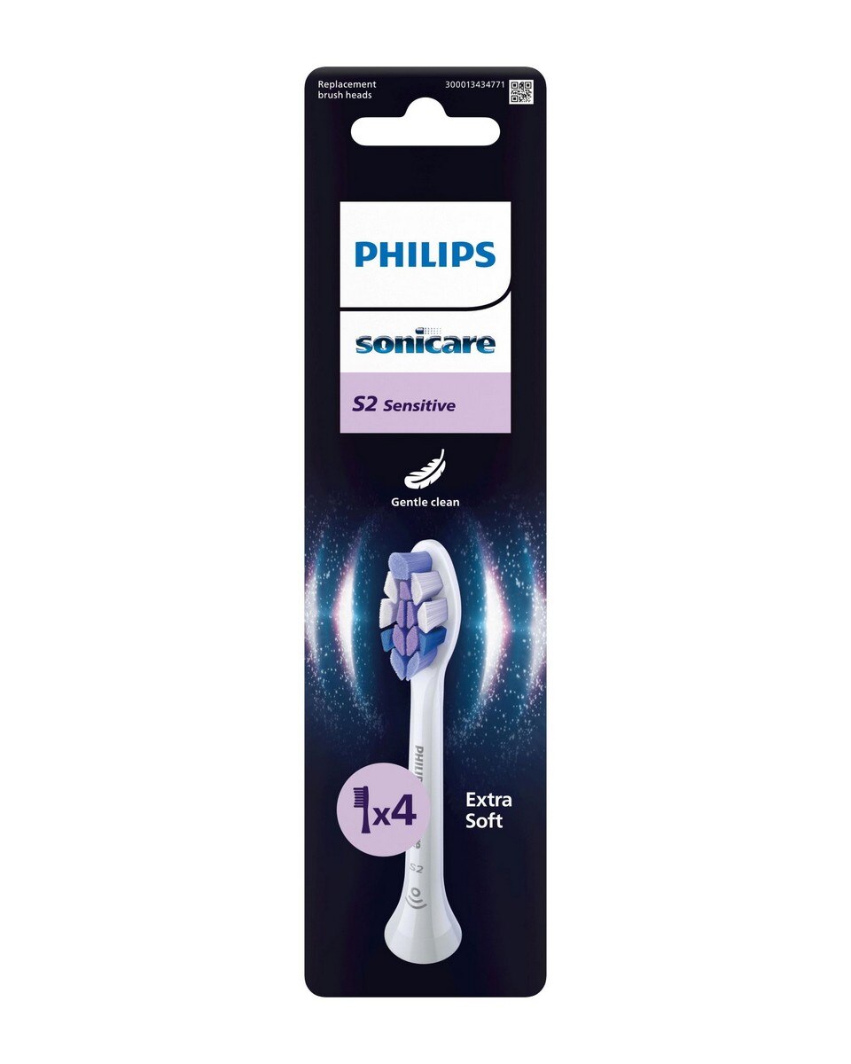 Recargas Escova de Dentes Elétrica Philips HX6054/87 Sonicare Sensitive - 4 Unidades Branco-4