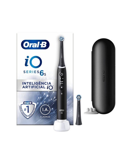 Escova de Dentes Elétrica Oral-B Braun iO 6 S - Preto Preto-1