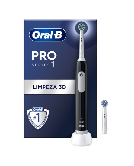 Imagem 0 de Escova de Dentes Elétrica Oral-B Braun Pro Serie 1 - 1 Unidade - Preto