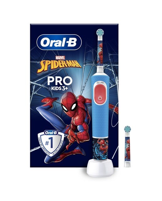 Imagem 0 de Escova de Dentes Elétrica Oral-B Braun Pro Kids Spider Man - 1 Unidade - Azul