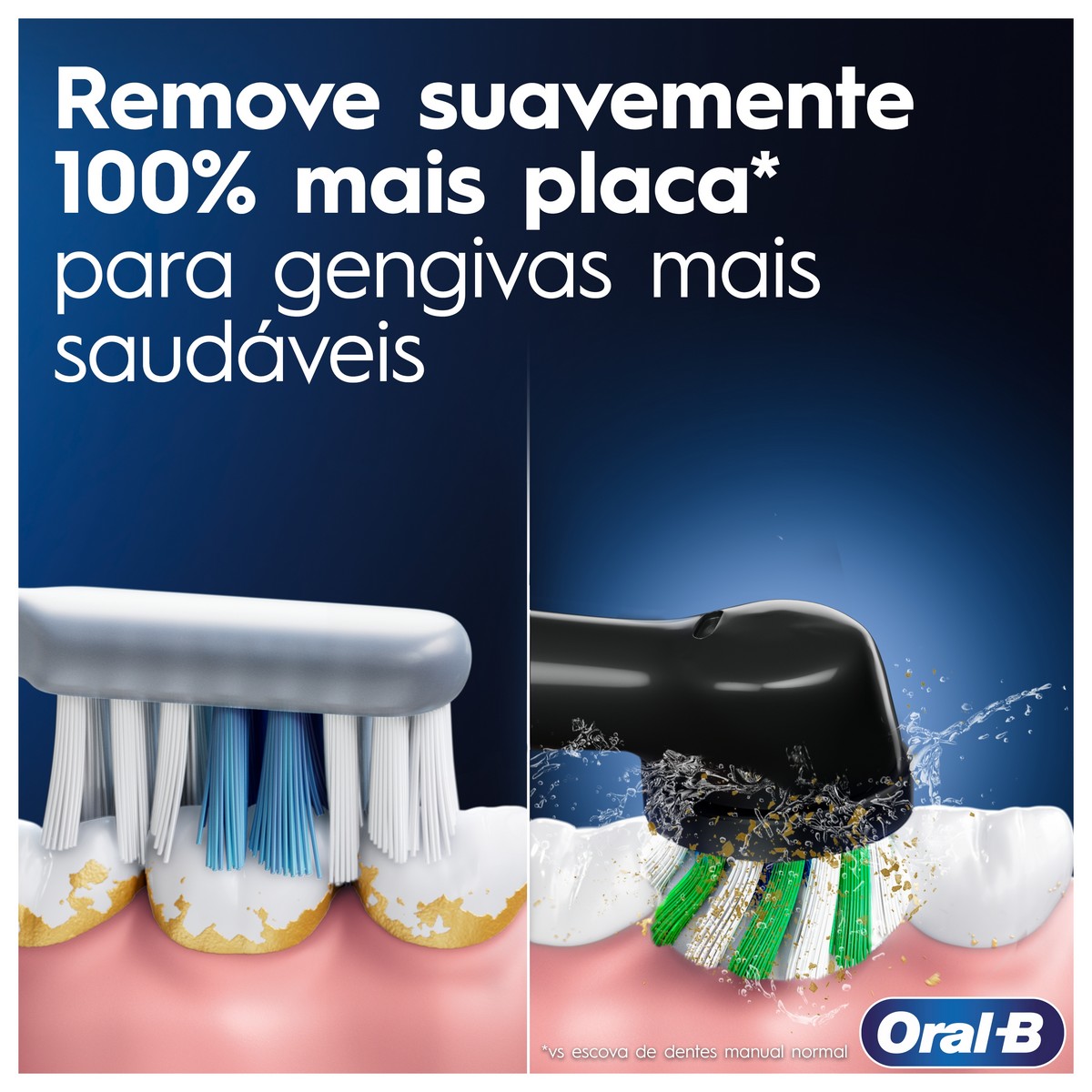 Escova de Dentes Elétrica Oral-B Braun Pro Series 3 - 1 Unidade - Branco Branco-2
