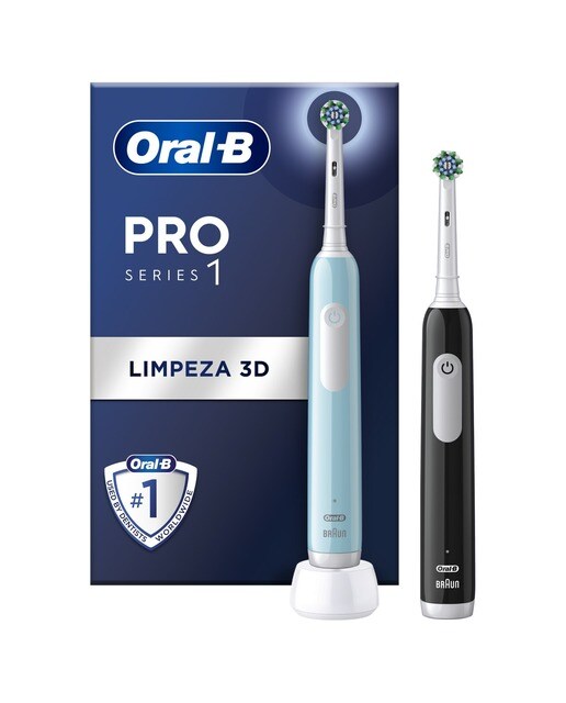 Escova de Dentes Elétrica Oral-B Braun Pro Series 1 Pack Duplo - 2 Unidades - Preto Preto-1