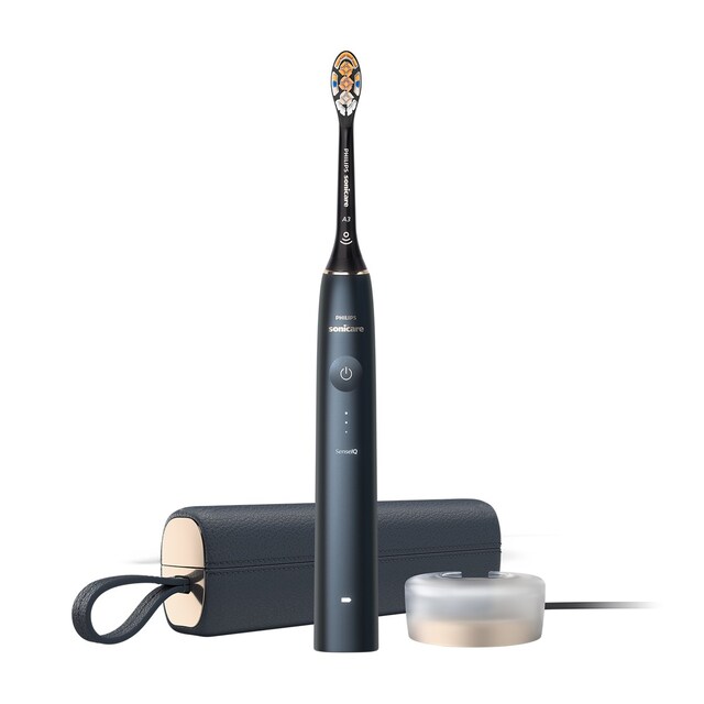 Imagem 0 de Escova de Dentes Elétrica Philips Sonicare 9900 Prestige HX9992/12 com Tecnologia SenseIQ - Azul Meia Noite