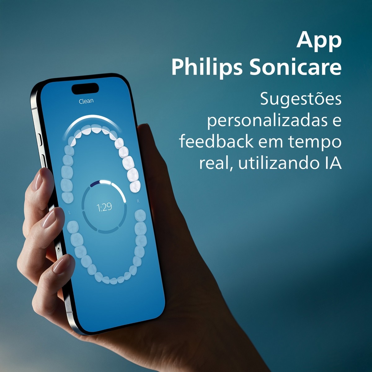 Escova de Dentes Elétrica Philips Sonicare 9900 Prestige HX9992/12 com Tecnologia SenseIQ - Azul Meia Noite Azul Meia-Noite-6