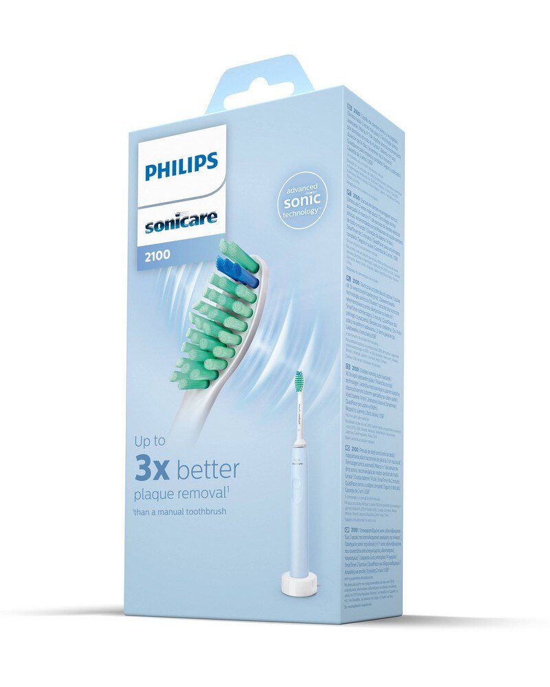 Escova de Dentes Elétrica Philips HX3651 Sonicare 2100 Series - Azul Claro 3