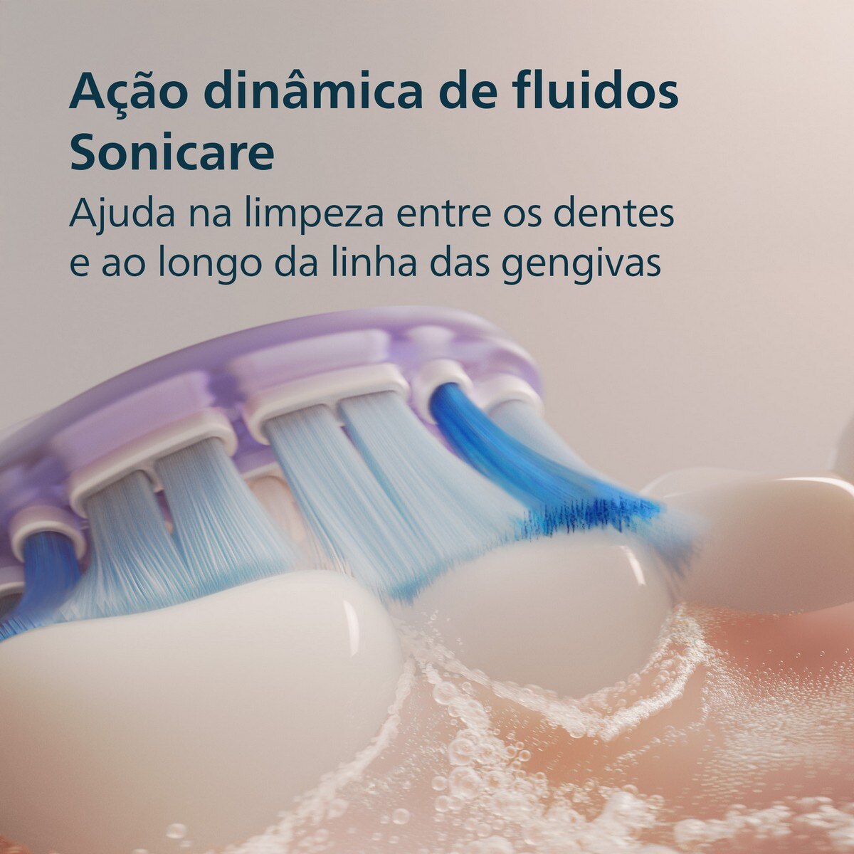 Escova de Dentes Elétrica Philips Sonicare 7100 HX7420/01 Sónica Recarregável - Branco Branco-3