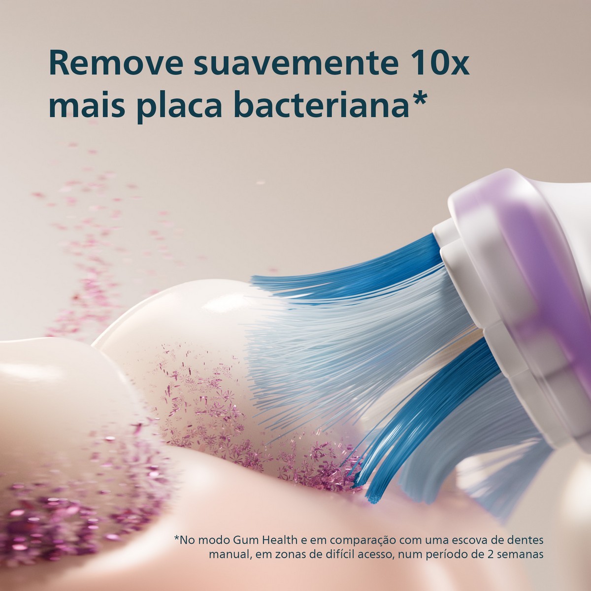 Escova de Dentes Elétrica Philips Sonicare 7100 HX7420/01 Sónica Recarregável - Branco Branco-4