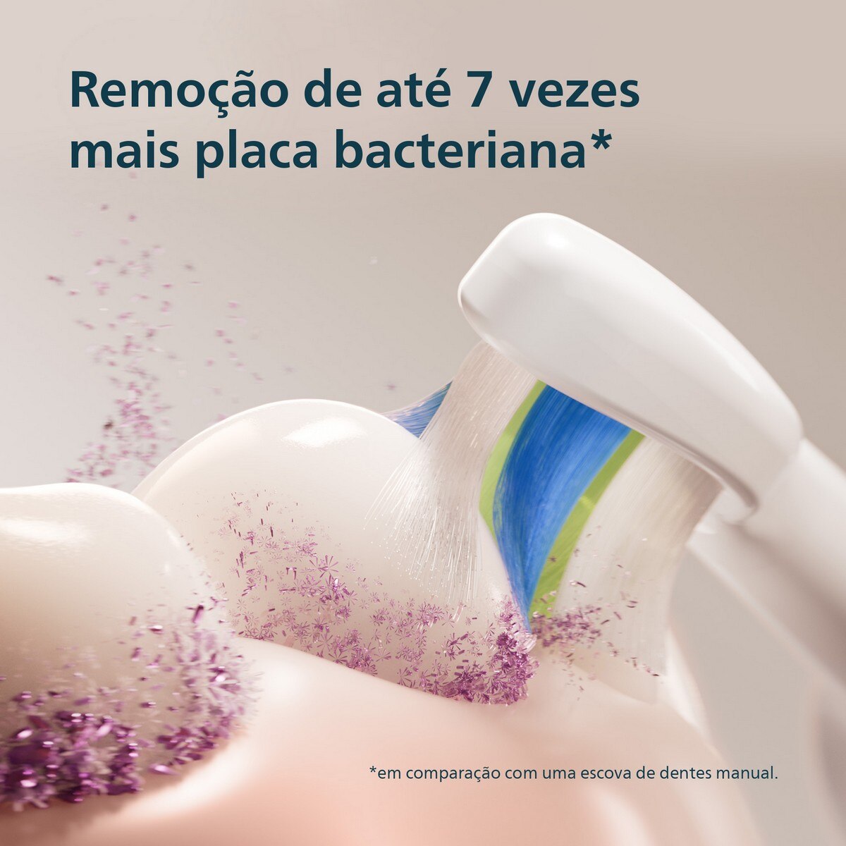 Escova de Dentes Elétrica Philips Sonicare 5300 HX7108/02 Recarregável - Branco Branco-4